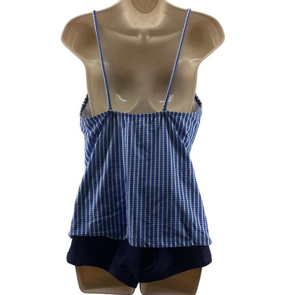 Beach Sissi Tankini Swim Set Boyshorts Striped Swimsuit Womens Xlarge - Picture 7 of 7